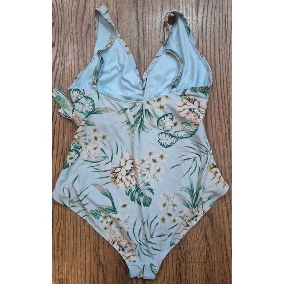 Palisades Crossover Slimming Floral Bathingsuit Swimsuit Women's Size XL - Picture 2 of 4